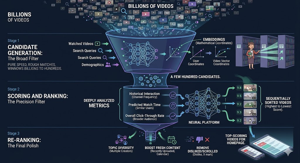 Youtube search architecture