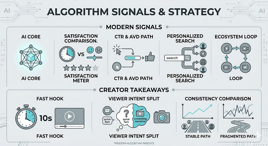 Youtube algorithm signals